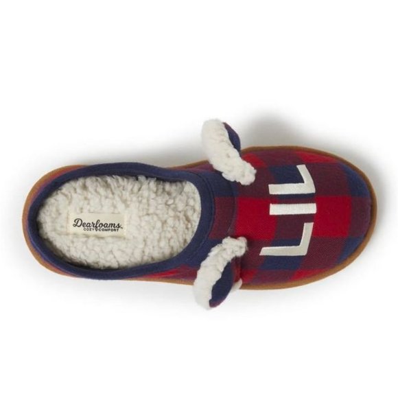 5/$20 NEW Women’s 11-12 DEARFOAMS Plaid LIL BEAR Clog Slippers - Picture 3 of 10